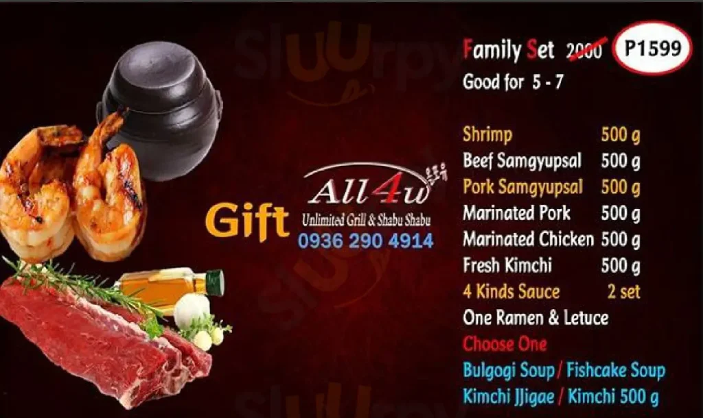 All4u Menu