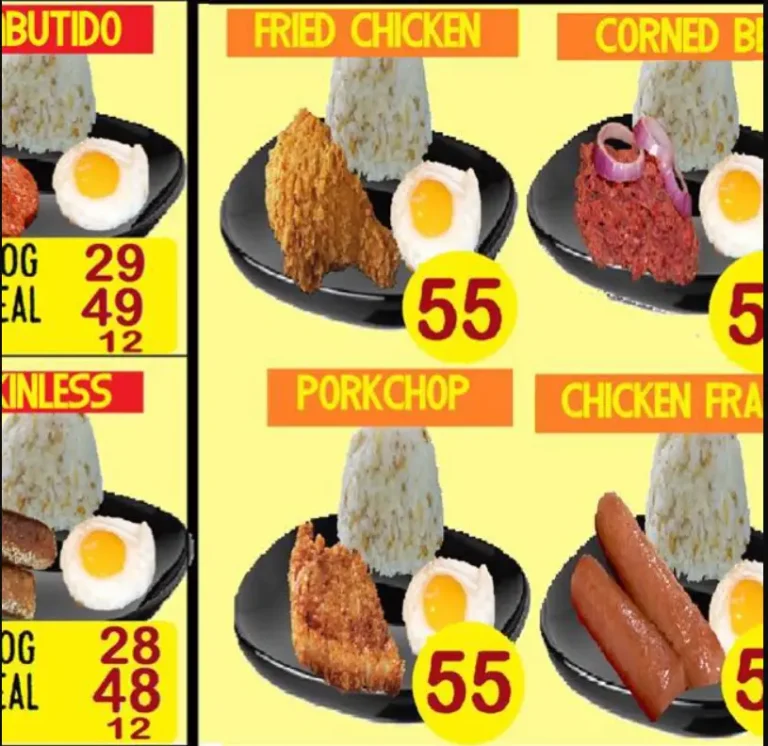 Bentelog Philippines Menu