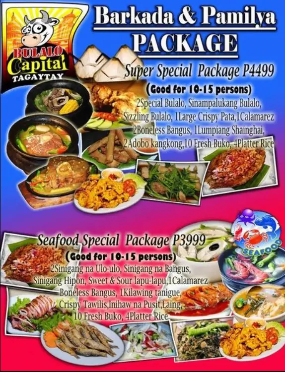 Bulalo Point Menu