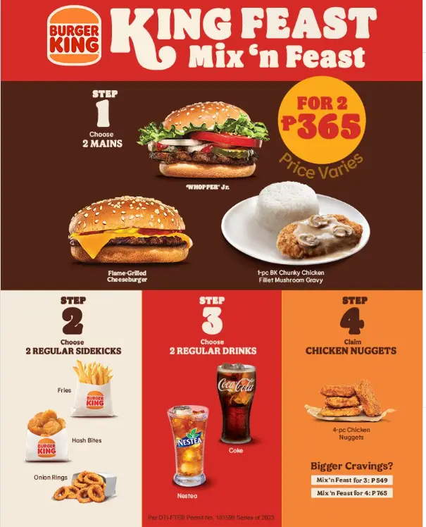 Burger King Menu