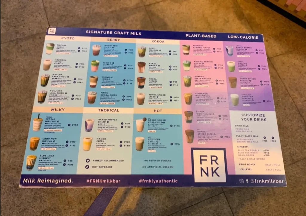 Frnk Menu