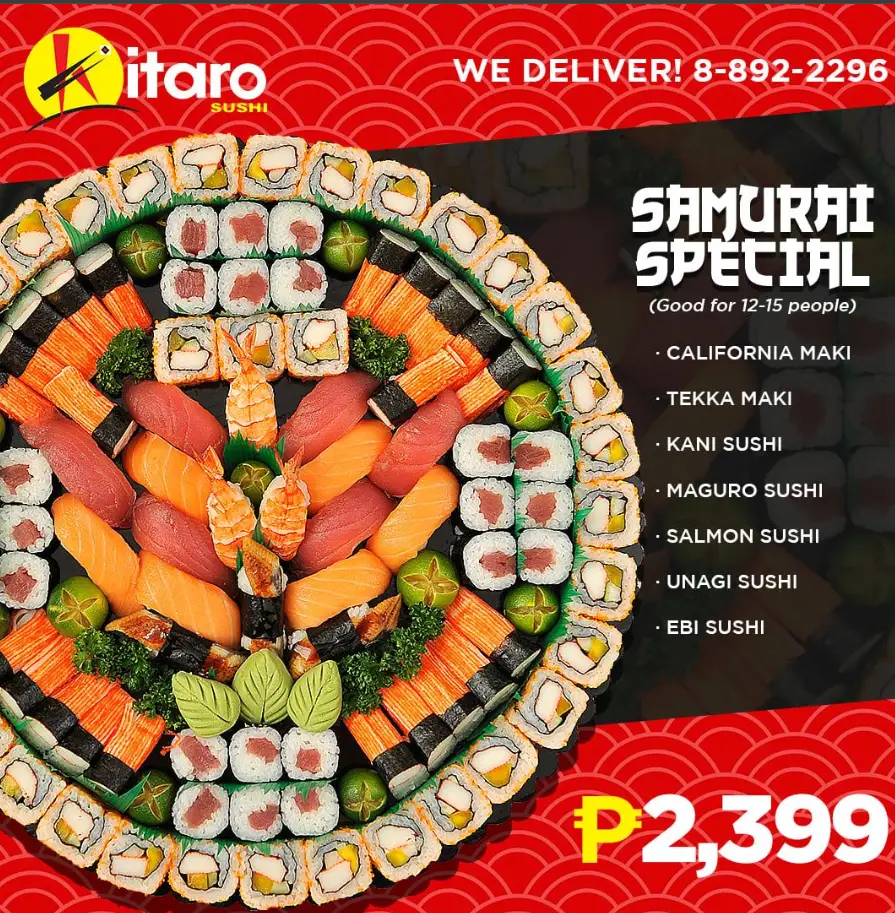 Kitaro Sushi Philippines Menu