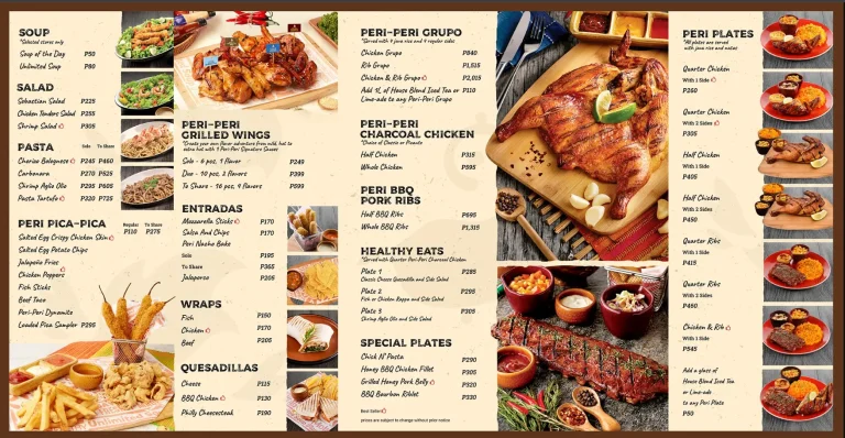 Peri Peri Chicken Philippines Menu