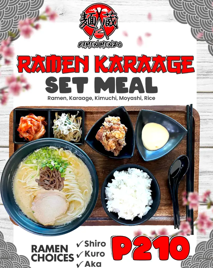 Ramen Menzo Philippines Menu