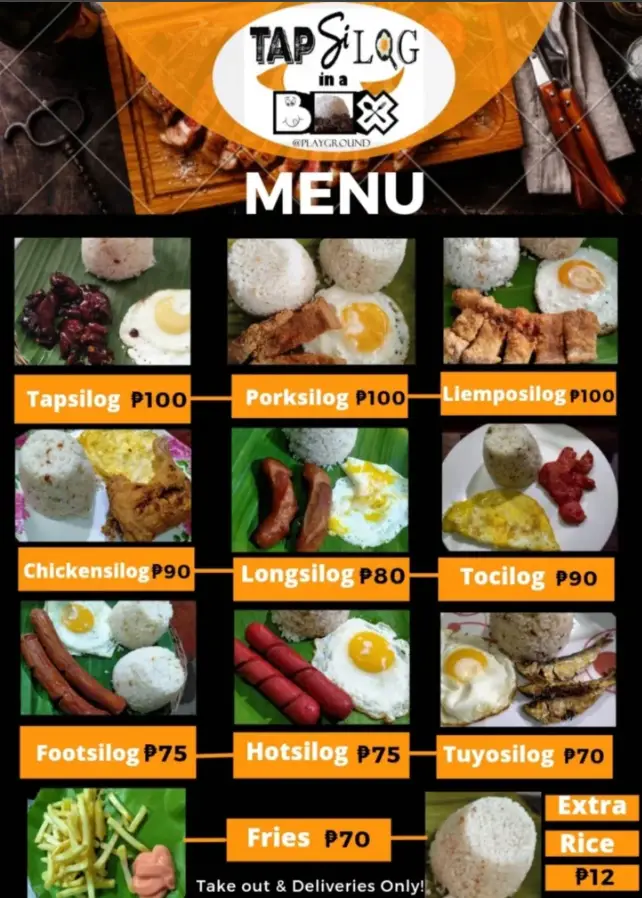 Tapsilog  Menu