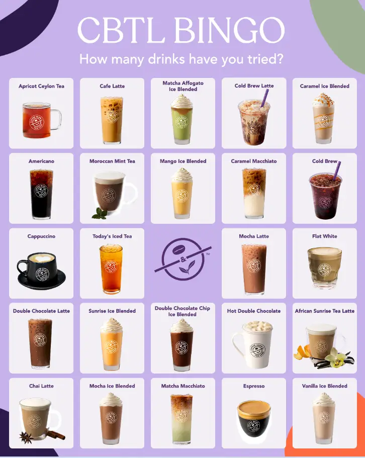 The Coffee Bean & Tea Leaf Philippines Menu