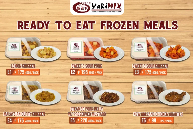 Yakimix Philippines Menu