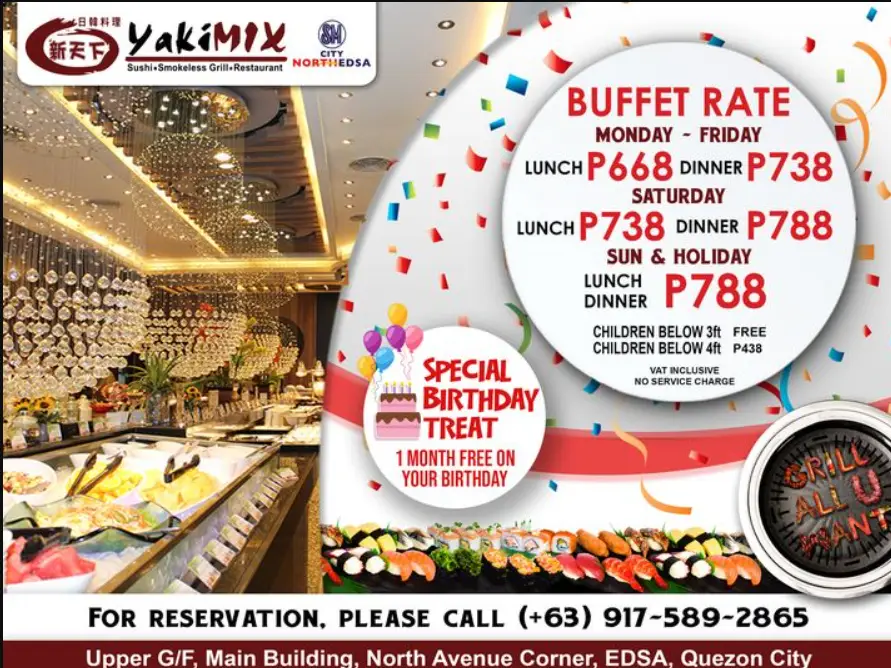 Yakimix Philippines Menu Prices 2025